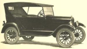 windshield in an old car