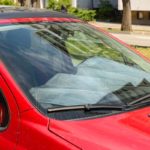 windshield in summer heat