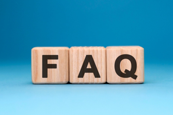 FAQ spelled using wooden letter cubes depicting Auto Glass Outside Temperature questions
