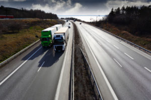 semi on freeway