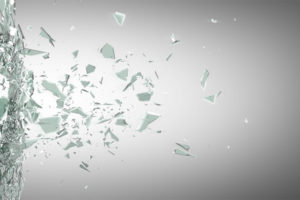 image of glass shattering