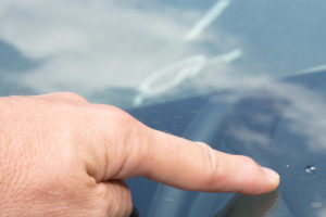 image of a windshield pit