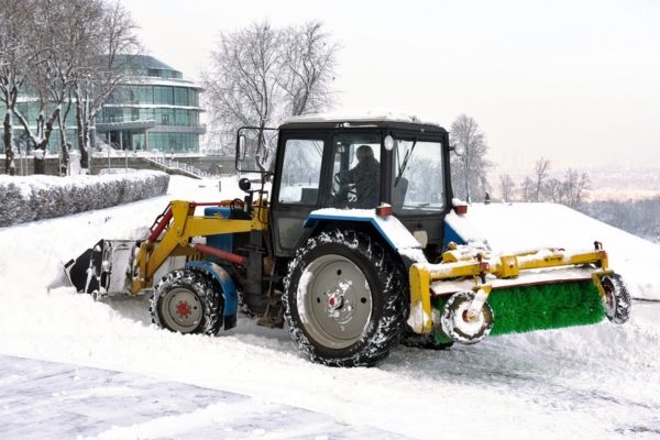 snowplow clearing snow