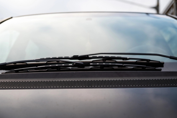 close up of a car's windshield