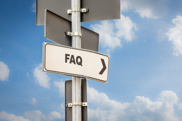 FAQ on a road sign depicting Windshield Inspection questions